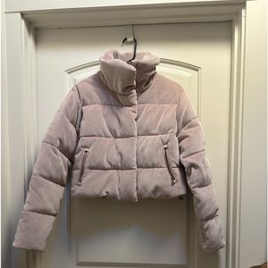 ALO cropped corduroy puffer jacket